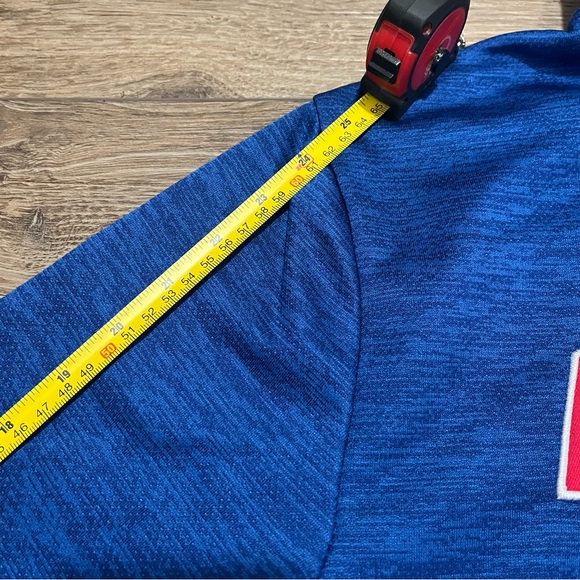 Colosseum Kansas Jayhawks Sweatshirt Mens L Blue Hoodie Pullover NCAA Athletics - Picture 8 of 11